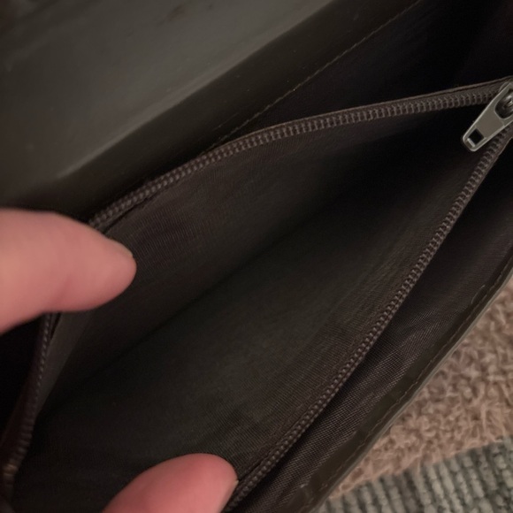 Vintage Gucci Bamboo Zip Around Wallet Brown Leather Long Wallet Made in Italy - Picture 9 of 15